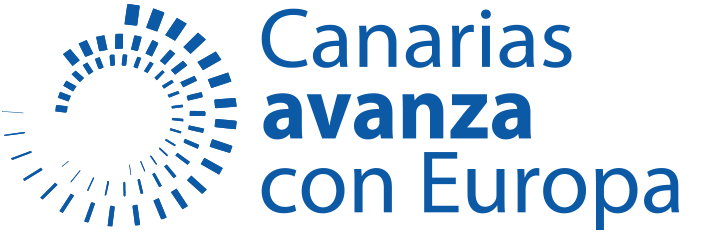 Logo de Canarias Avanza con Europa (solo azul)