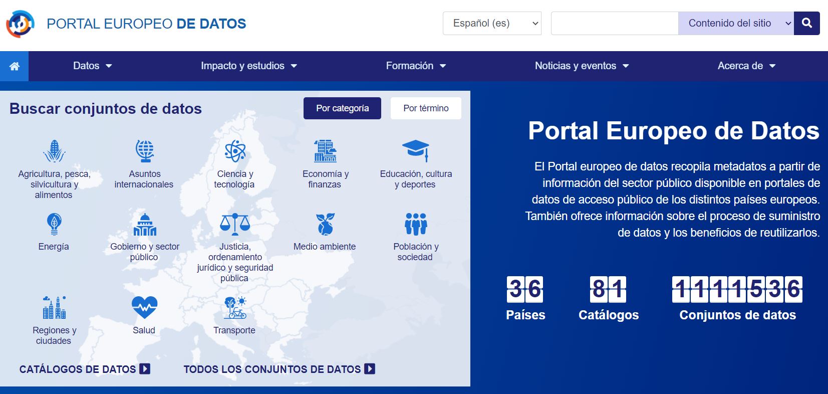 Portal Europeo de Datos Abiertos