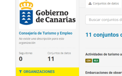 La Consejería de Turismo y Empleo apuesta por la actualización automática de la publicación de datos en formato reutilizable del Registro General Turístico de Canarias, Canarias Datos Abiertos